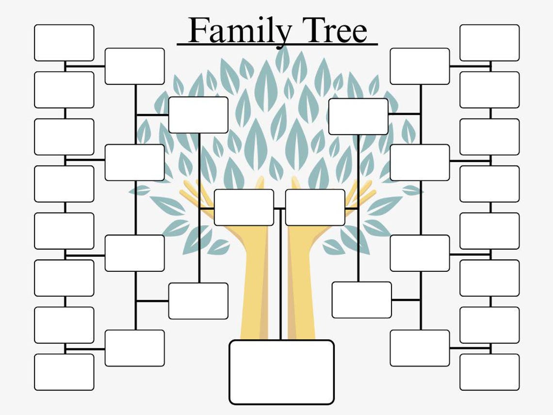Colorful Kids Family Tree Canva Editable Template Fun Classroom Home ...