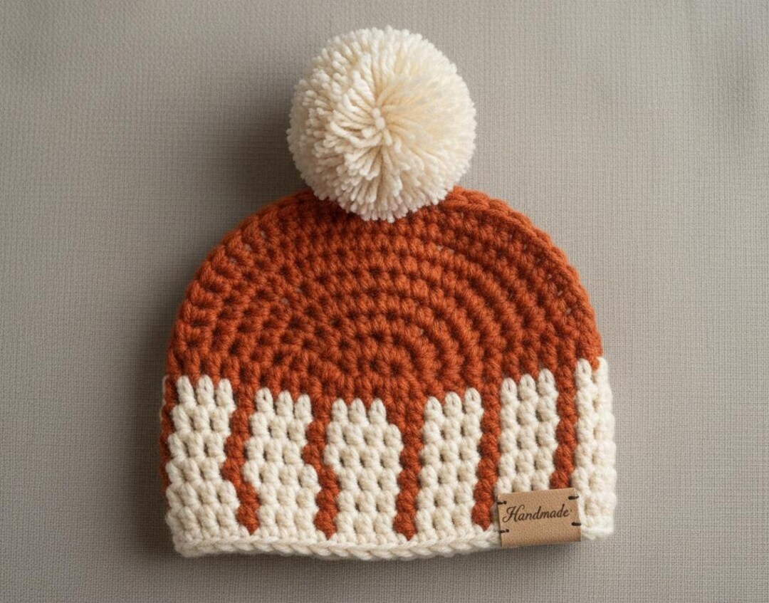 Harvest Hues Diamond Granny Stitch Crochet Beanie Pattern Fall Hat - Etsy