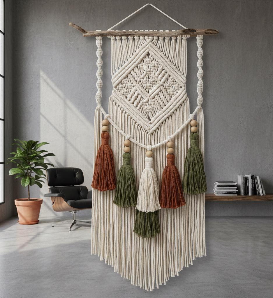 Boho Macrame Wall Hanging Pattern - Etsy
