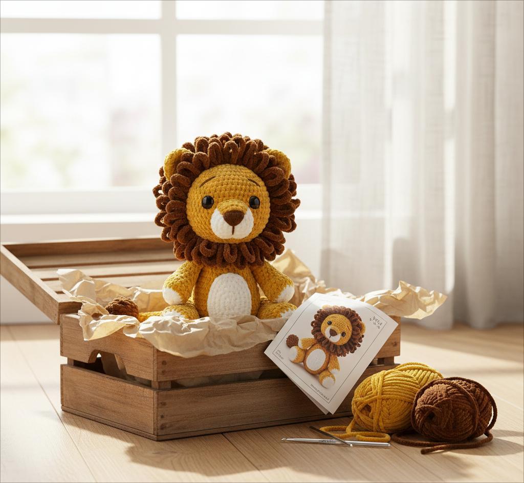 Lion Cub Amigurumi Crochet Pattern Cute Baby Lion Plush Toy - Etsy