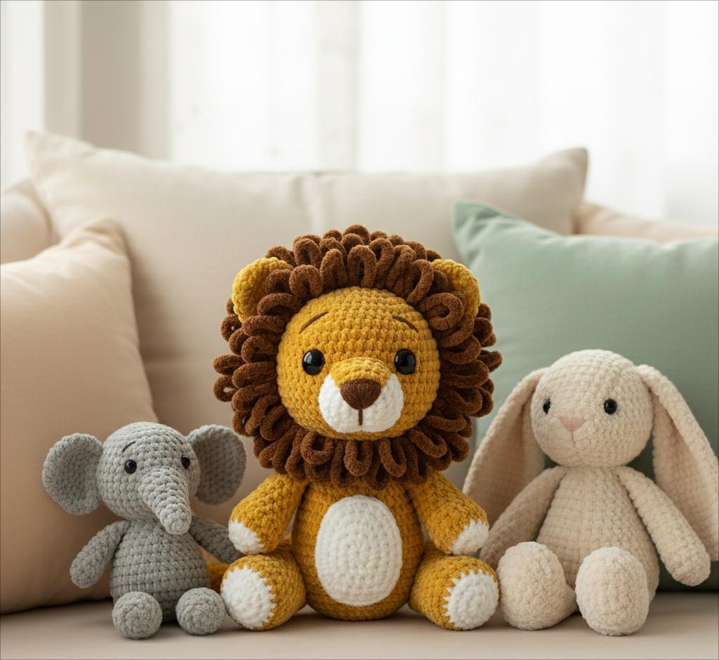Lion Cub Amigurumi Crochet Pattern Cute Baby Lion Plush Toy - Etsy