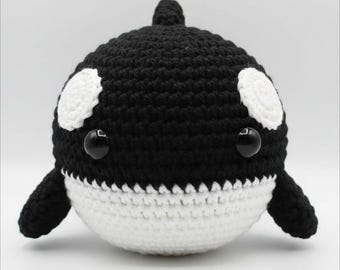 かぎ針編みパターン PDF シャチ シャチ あみぐるみ かわいい おもちゃ