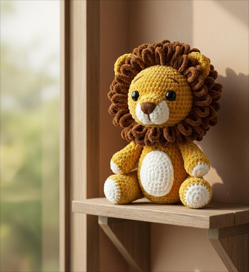 Lion Cub Amigurumi Crochet Pattern, Baby Plush Toy - Etsy