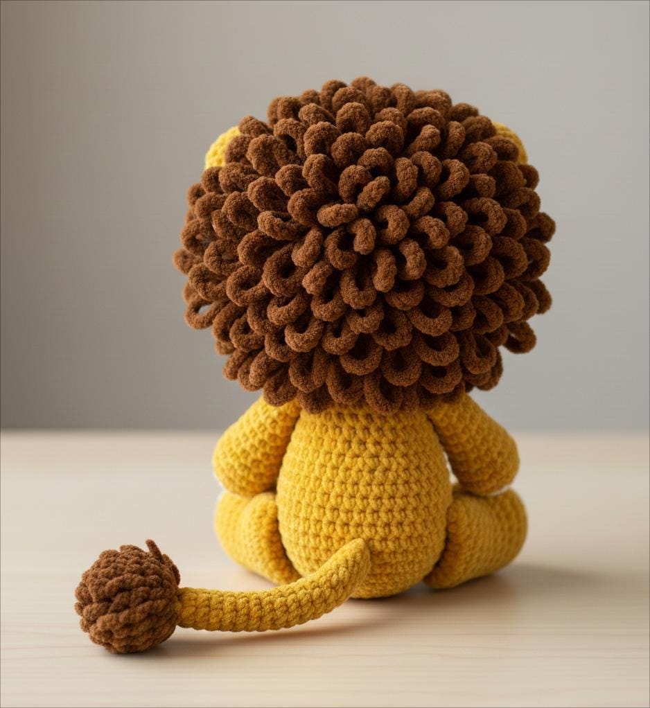Lion Cub Amigurumi Crochet Pattern Cute Baby Lion Plush Toy - Etsy
