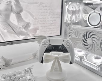 Support de manette Coquette Angelic imprimé en 3D : décoration de bureau, configuration girly, cutecore, cadeaux pour les joueurs