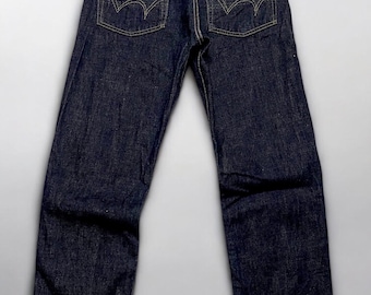 Klasyczne japońskie jeansy vintage Edwin 505 Indigo Denim W29 W30