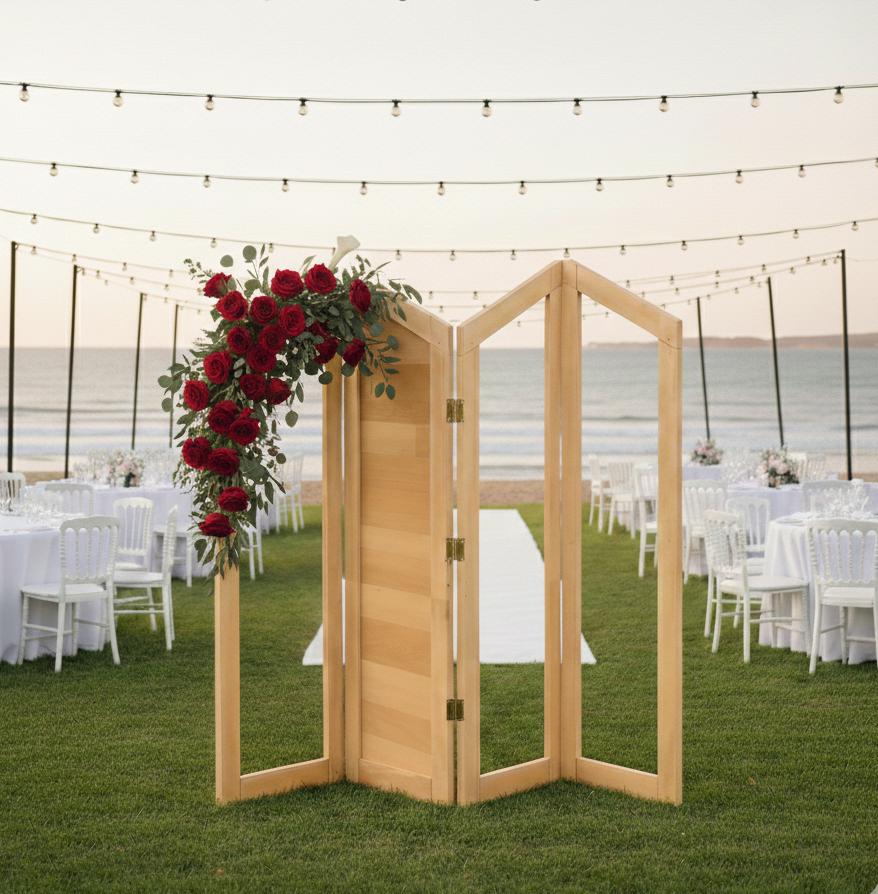 DIY Hinged Arch Backdrop Plans | Foldable Wood Screen (PDF Download) - Etsy