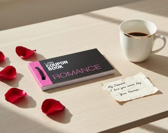 Romantic Love Coupon Book for Couples, Anniversary Gift