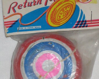 Vintage Variety Store 5 and Dime Toys Tin YoYo Mint In Package 1960's