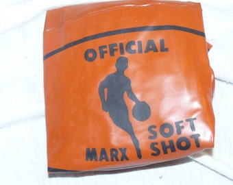 Vintage Old Store Stock MARX Official Blow Up BASKETBALL  Mint in Package