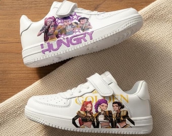 Kids Demon Hunters 3D Print Sneakers Durable Casual Shoes Boys Girls