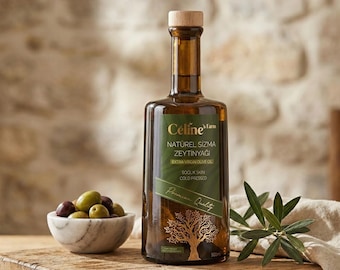 Celine’s Farm Ripe Harvest Extra Virgin Olive Oil, Cold Pressed, 500 ml (16.9 fl oz), Single Origin Anatolia, Glass Bottle EVOO