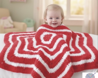 Star Baby Blanket Crochet Pattern, Star Shape Baby Afghan, Easy Crochet Pattern for Beginners, PDF Crochet Baby Blanket Pattern.