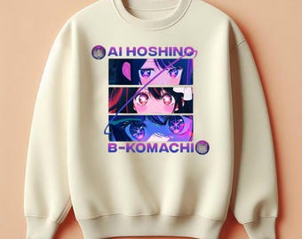 Oshi no Ko Shirt Ai Hoshino T-Shirt, Anime Grafik Shirt B Komachi, Oshi No Ko Merch, Anime Fan Shirt, süßes Anime T-Shirt, Unisex Geschenk