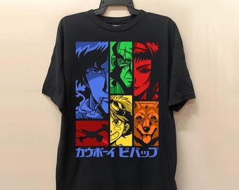 Retro Space Bounty Hunter Anime-tröja, 90-tals sci-fi-grafiktröja, japansk streetwear (unisex)