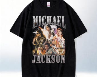 Michael Jackson Shirt Vintage T-Shirt, MJ Grafik T-Shirt, King of Pop Shirt, Musik Fan T-Shirt, Retro Michael Jackson Geschenk Unisex T-Shirt