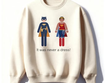 Feministisches Superhelden-Grafik-Sweatshirt, Empowerment-Zitat-T-Shirt, Unisex im Comic-Stil