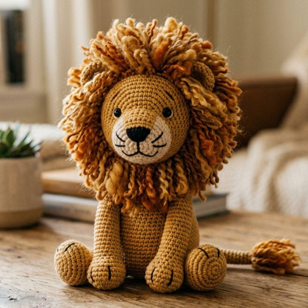 39 Lion Crochet Patterns to Stitch for Nurseries, Gifts, and Safari-Inspired Decor 22 Realistic Lion Amigurumi Crochet Pattern: Detailed Safari