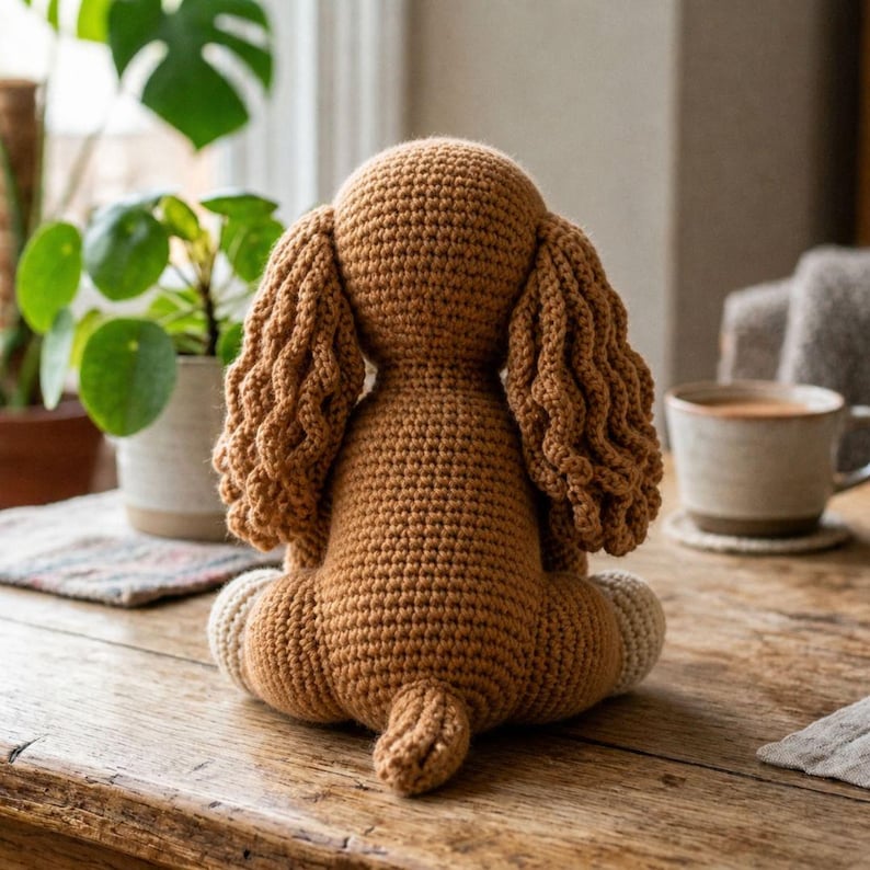 Spaniel Crochet Pattern Realistic Cocker Spaniel Crochet Pattern | Biscuit Dog Amigurumi ...