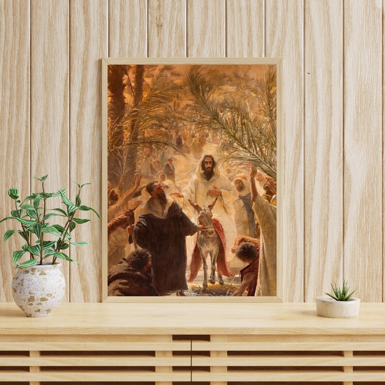 Palm Sunday Wall Art | Jesus Triumphal Entry Digital Download ...