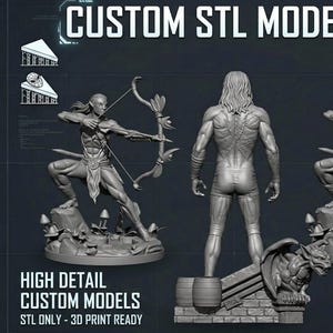 Custom 3D Character Modeling | Personalized STL for 3D Printing | Digital Sculpting Service