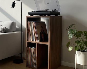 Moderner Schallplattenschrank • Plattenspieler • Handgefertigte Schallplattenmöbel