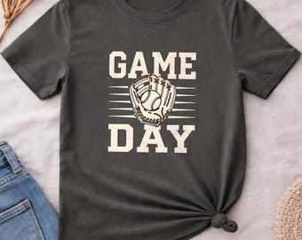 Retro Baseball Glove Game Day Shirt, Baseball Season Tee, Sports Fan Apparel
