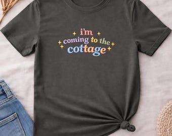 I'm Coming To The Cottage Shirt, Heated Rivalry Hockey Romance Tee, Comfort Colors LGBTQ BookTok Cottagecore T-shirt