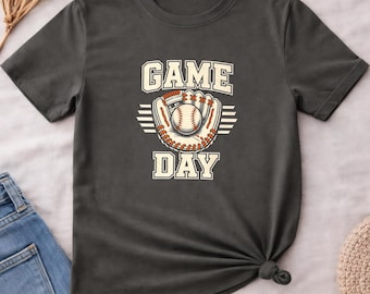 Game Day Baseball Shirt, Vintage Baseball Tee, Baseball Game Day Shirt, Retro Sports Fan Tee, Baseball Lover Gift, Baseball Season Shirt