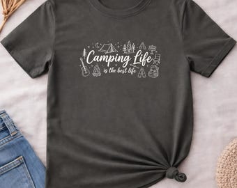 Camping Life Shirt, Camping Shirt, Outdoor Adventure Tee, Campfire Shirt, Hiking Shirt, Nature Lover Gift, Camping Life Is The Best Life Tee