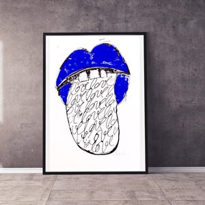 Original print art with the statement &quot;love&quot;, handmade prints, original wall art, modern wall art, wall art, art print, art print for wall