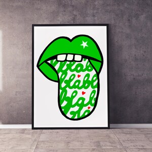 POSTER with statement &quot;Blabla&quot;, prints, original wall art, modern wall art, wall art, art print, poster, gift idea, illustration