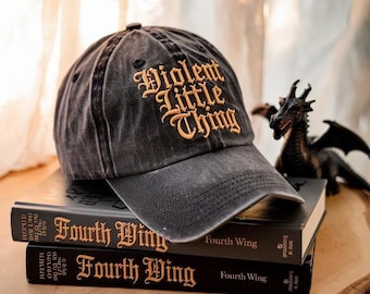 Embroidered Dragon Hat, Fourth Wing Fan Gift, Violent Little Thing