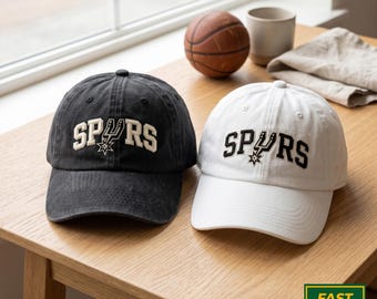 Embroidered Basketball Washed Hat, Vintage Boho Basketball Graphic Hat
