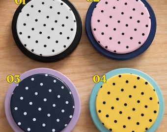 Polka Dot MagSafe Phone Grip, Cute Minimalist Magnetic Phone Holder, Round Phone Stand, Retro Dotted Accessory, Cute Gifts for Women