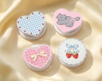 Sweet Heart MagSafe Phone Grip Collection, Cute Pink & Blue Magnetic Phone Holder, Perfect Phone Accessories for Teens and Kawaii Lovers