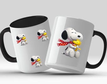 Vintage Fire King Snoopy Noel Milk Glass Christmas Mug, 1965 - Etsy