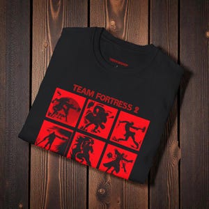 Team Fortress 2 Mercenaries Illustration T-Shirt | All 9 Characters