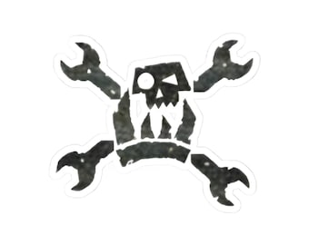 Pegatinas troqueladas con el símbolo Orko / Pegatina de Warhammer 40K
