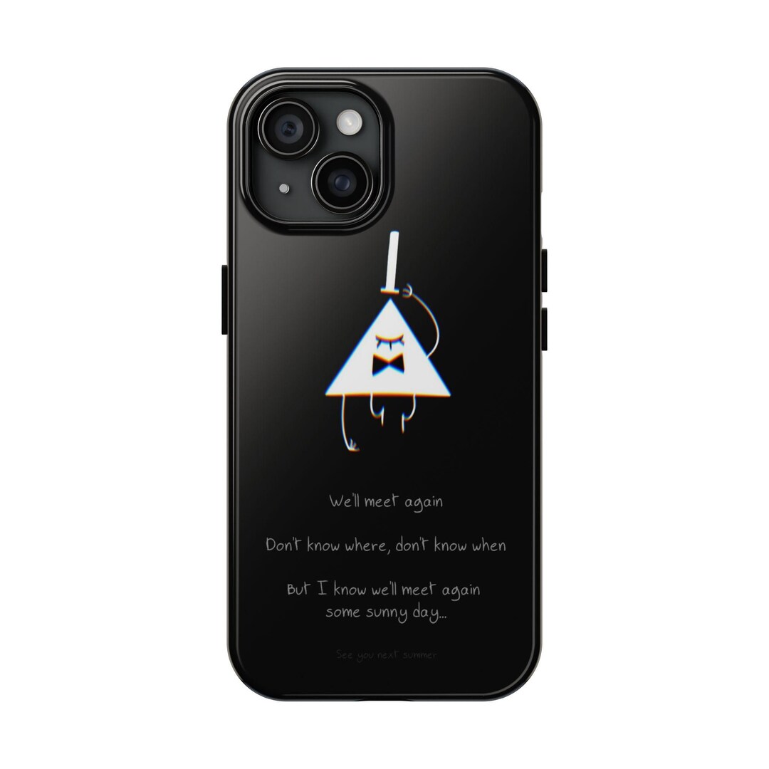 Bill Cipher Farewell Phone Case | Gravity Falls Tribute, Black & White ...
