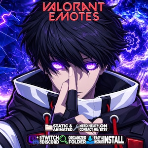 Valorant Emote Pack | 550+ animerade och PNG-bilder | Twitch, Discord, YouTube, TikTok | Direktnedladdning