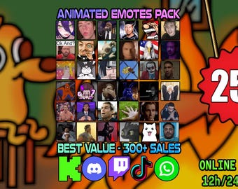 700 Memes Emote Animated Pack | Twitch, Discord, Kick, YouTube, TikTok | Instant Download + Guide