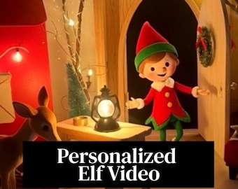 Video personalizzato dell'elfo di Natale | Saluto magico dell'elfo | Perfetto come regalo per bambini e famiglie