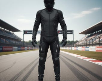 Traje de motociclista de piel de vaca blindado con certificación CE