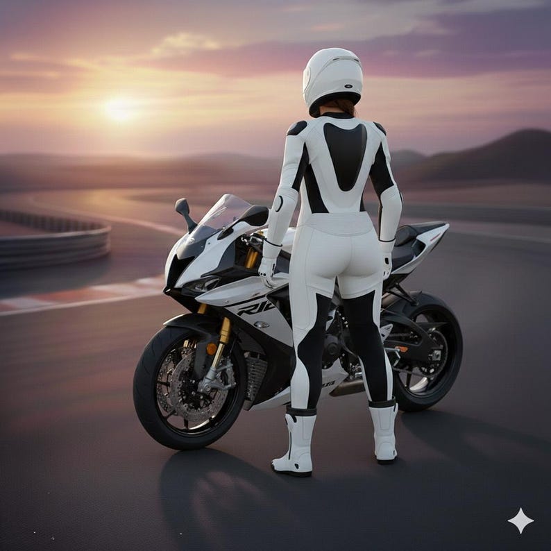 Custom Leather Motorbike Suit | CE Armored, Personalized Race Gear image 2
