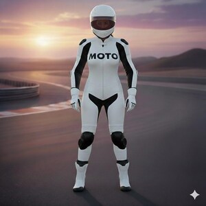 Custom Leather Motorbike Suit | CE Armored, Personalized Race Gear image 1