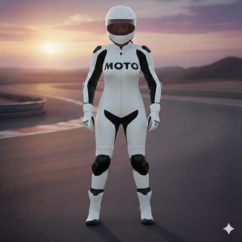 Custom Leather Motorbike Suit | CE Armored, Personalized Race Gear image 1