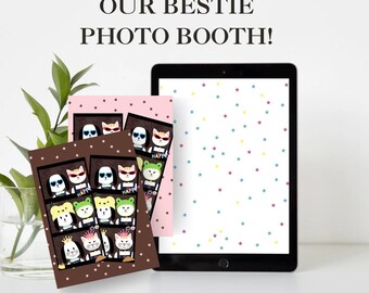 Dog & Cat Photo Booth – Bestie PNG Bundle, Commercial License (Digital Download)