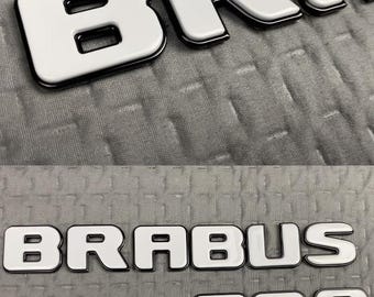 Logo Brabus 800 à queue blanche en métal pour Mercedes Benz Classe G