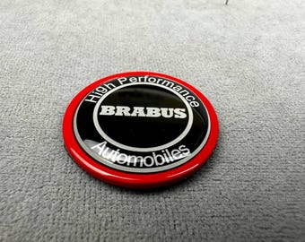 Brabus grillelogo, hoge prestaties, voor Mercedes S63 AMG W223 - rood